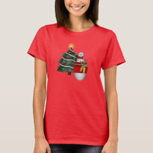 Weihnachtsbaum Snowman Holiday Niedlich T-Shirt