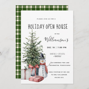 Weihnachtsbaum Snowman Weihnachtsfeier Party Einla Einladung