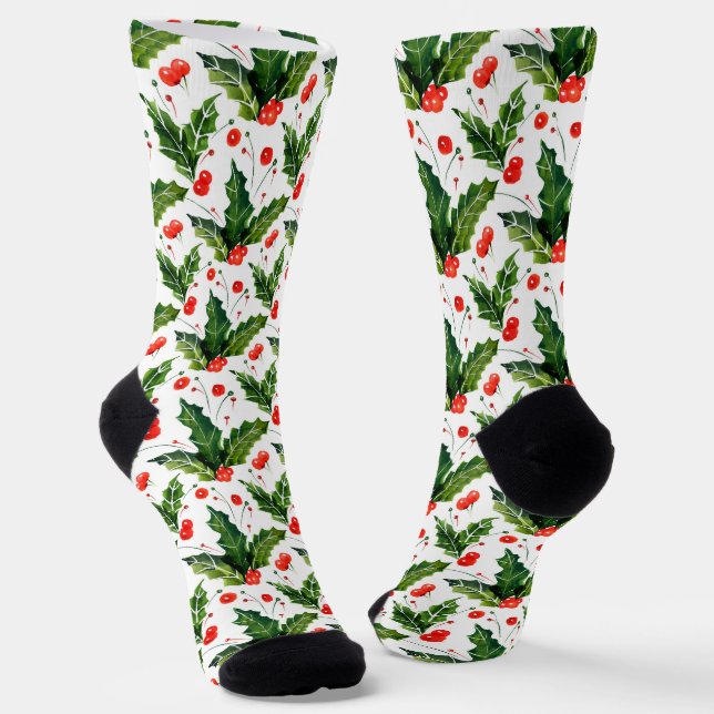 Weihnachtsbaum Socken (Gewinkelt)