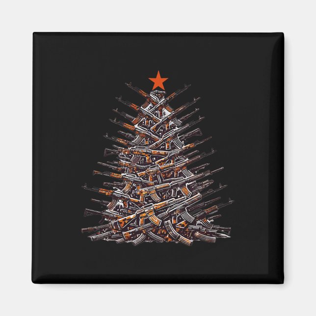 Weihnachtsbaum Sonnen Weihnachten Weihnachten 2024 Magnet (Vorne)