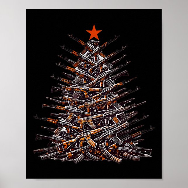 Weihnachtsbaum Sonnen Weihnachten Weihnachten 2024 Poster (Vorne)