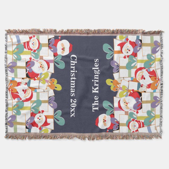 Weihnachtsbaum, Spaß für den Weihnachtsmann Decke (Vorderseite)