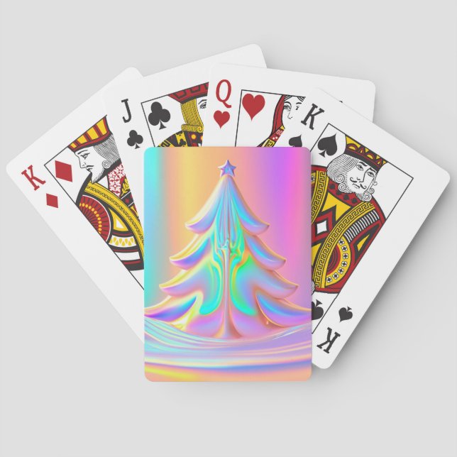 Weihnachtsbaum Spielkarten (Rückseite)
