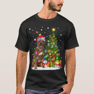 Weihnachtsbaum Staffordshire Bull Terrier Dog T-Shirt