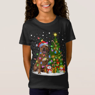 Weihnachtsbaum Staffordshire Bull Terrier Dog T-Shirt