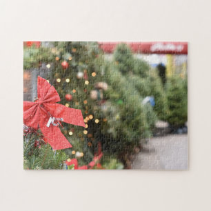 Weihnachtsbaum Stand Upper West Side New York Puzzle