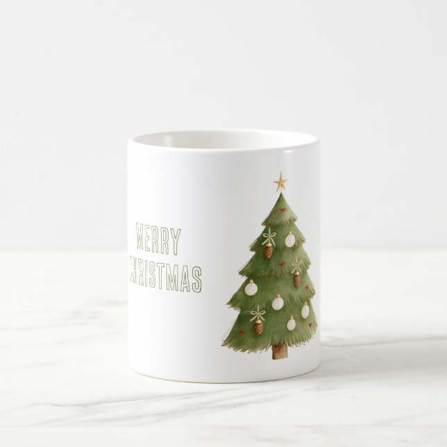 Weihnachtsbaum-Stern-Ornamente Kaffeetasse (Mittel)