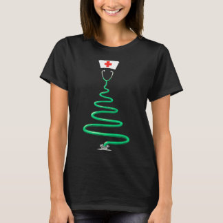 Weihnachtsbaum Stethoskop Krankenschwester Regieru T-Shirt