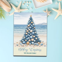 Weihnachtsbaum Strand Frohe Weihnachten