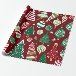Weihnachtsbaum Süßigkeiten Ornamente Geschenkpapie Geschenkpapier