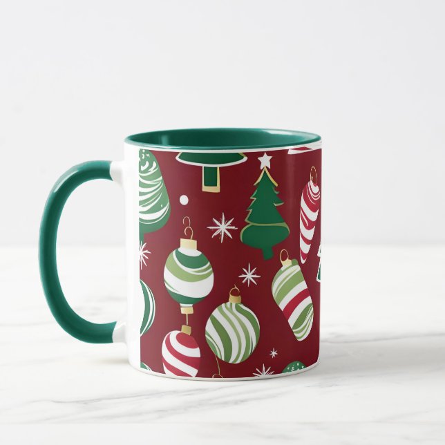Weihnachtsbaum Süßigkeiten Ornamente Kaffeetasse (Links)