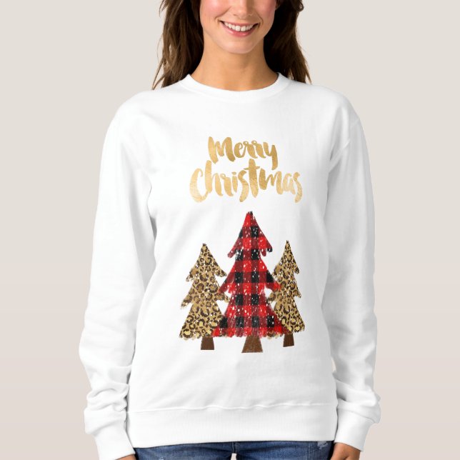 Weihnachtsbaum Sweatshirt (Vorderseite)