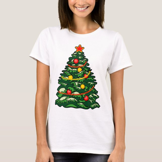 Weihnachtsbaum T-Shirt (Vorderseite)