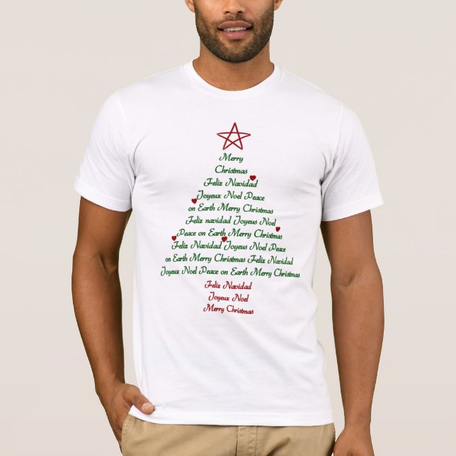 Weihnachtsbaum-T - Shirt (Vorderseite)