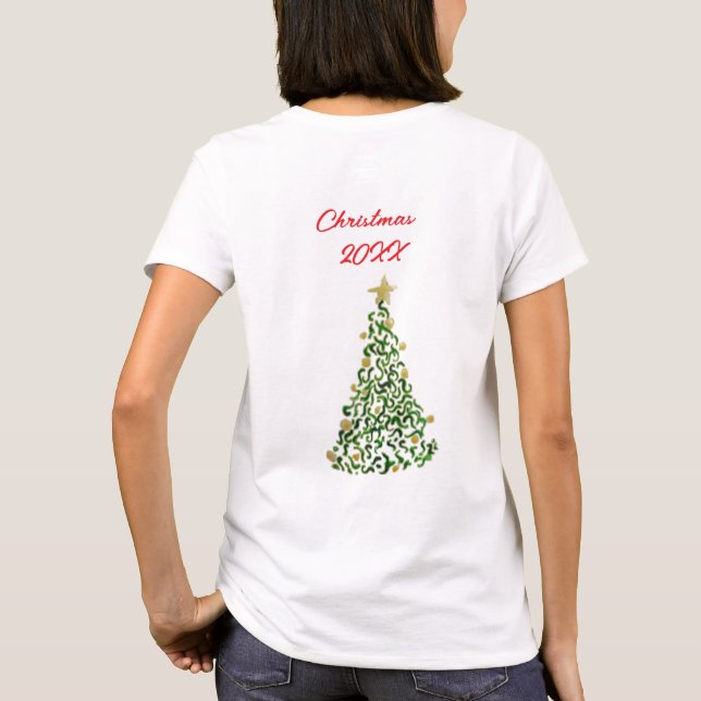 Weihnachtsbaum T-Shirt (Rückseite)