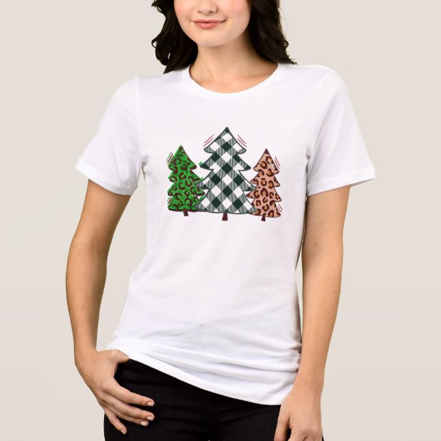 Weihnachtsbaum T - Shirt - farbenfroher Urlaub (Vorderseite)