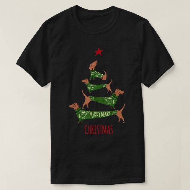 Weihnachtsbaum T Shirt Funny Pajamas Xma (Design vorne)
