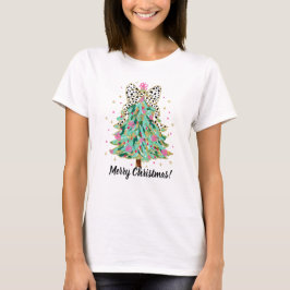 Weihnachtsbaum-T - Shirt mit Coquette Bow