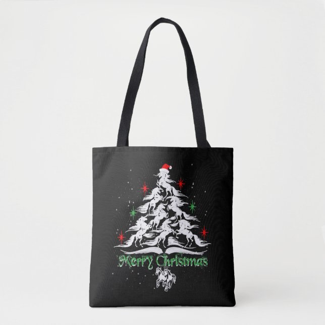 Weihnachtsbaum-T - Shirt, Weihnachtspferd (Vorderseite)