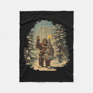 Weihnachtsbaum Tarot Xmas Sasquatch Fleecedecke