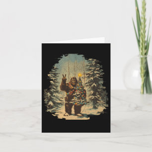 Weihnachtsbaum Tarot Xmas Sasquatch Karte