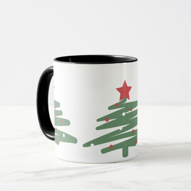 Weihnachtsbaum Tasse (Vorderseite Links)