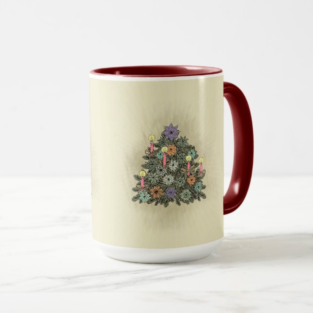 Weihnachtsbaum - Tasse, Cup Tasse (VorderseiteRechts)