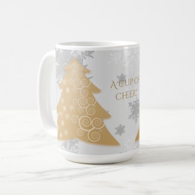 Weihnachtsbaum-Tasse Kaffeetasse (Vorderseite Links)