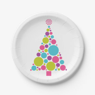 Weihnachtsbaum-Teller Pappteller