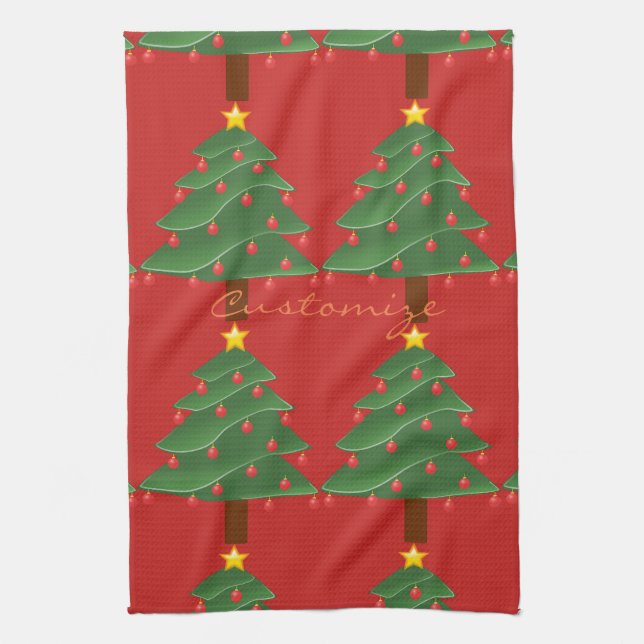 Weihnachtsbaum Thunder_Cove Handtuch (Vertikal)