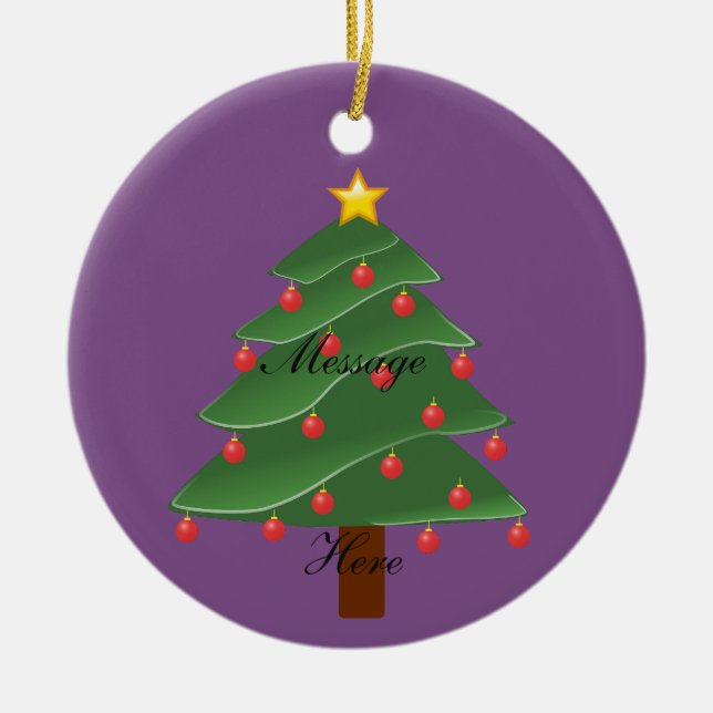 Weihnachtsbaum Thunder_Cove Keramikornament (Vorne)