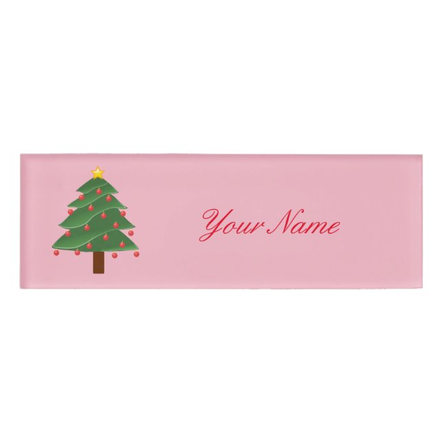 Weihnachtsbaum Thunder_Cove Namenschild (Vorderseite)