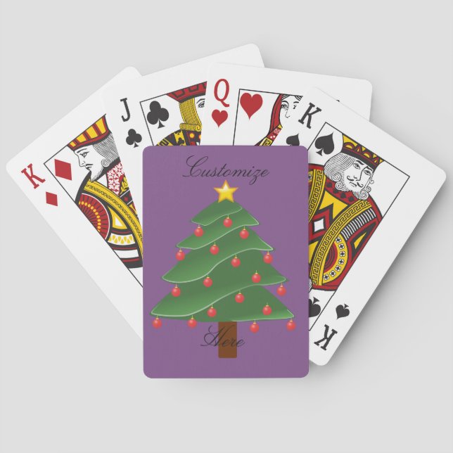 Weihnachtsbaum Thunder_Cove Spielkarten (Rückseite)