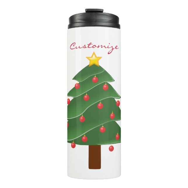 Weihnachtsbaum Thunder_Cove Thermosbecher (Vorderseite)