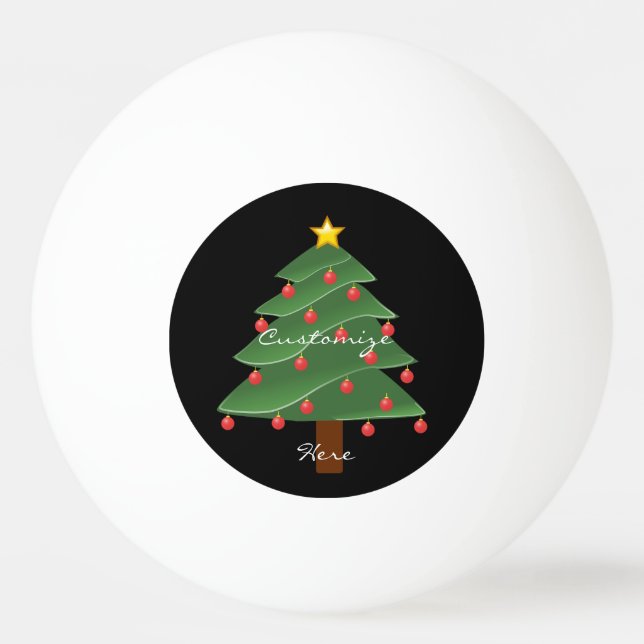 Weihnachtsbaum Thunder_Cove Tischtennisball (Vorderseite)