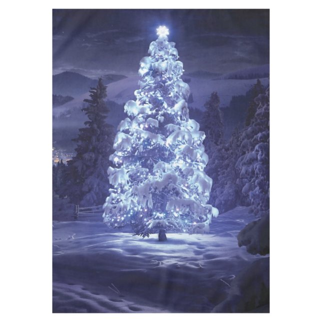Weihnachtsbaum Tischdecke (Vorderseite)