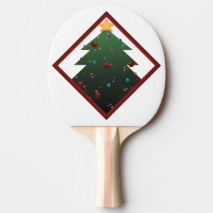 Weihnachtsbaum Tischtennis Schläger