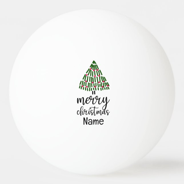 Weihnachtsbaum Tischtennisball (Vorderseite)