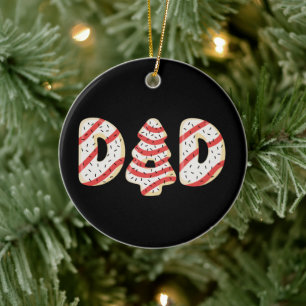 Weihnachtsbaum-Torte passende Familienparty Papa Keramik Ornament