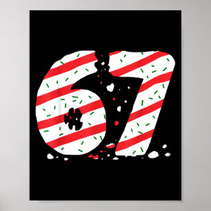 Weihnachtsbaum-Torten 67 Meme Gen Alpha Slang Kind Poster