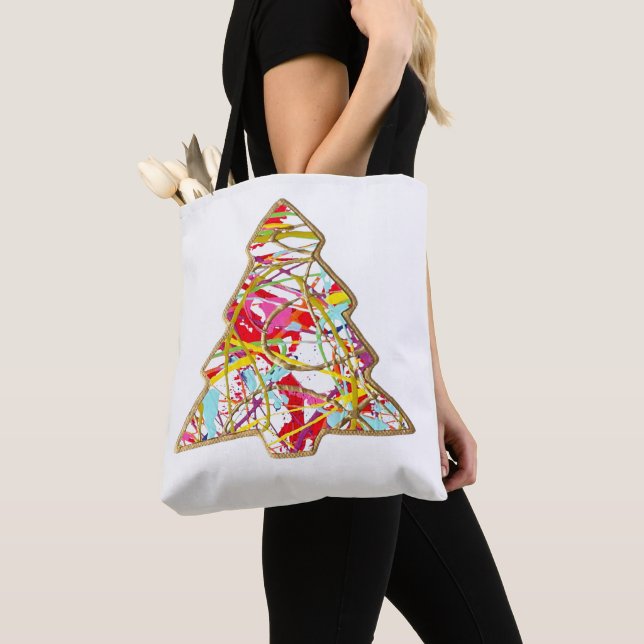 Weihnachtsbaum Tote Tasche (Von Nahem)