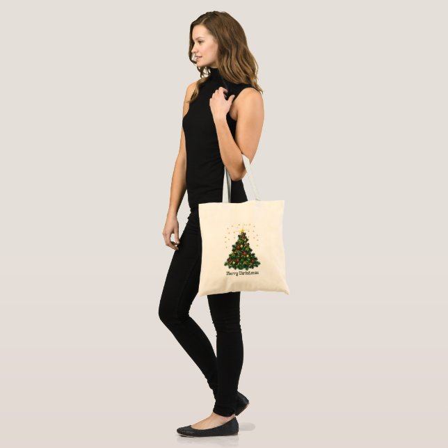 Weihnachtsbaum Tote Tasche (Vorderseite (Model))