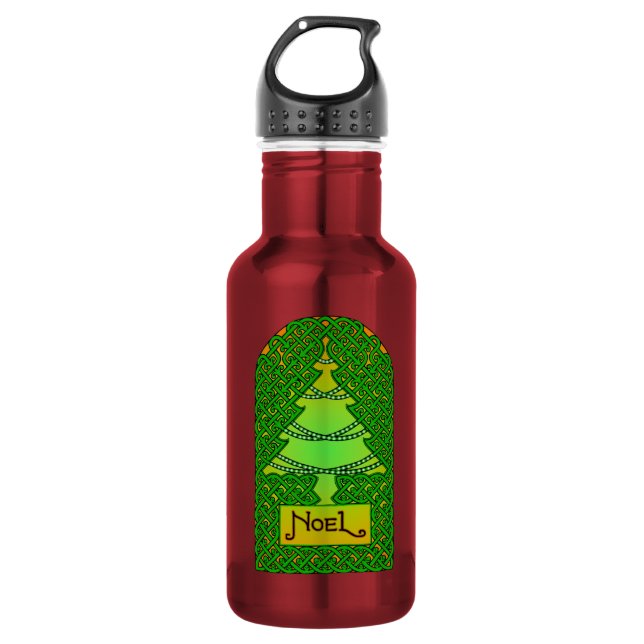 Weihnachtsbaum Trinkflasche (Vorderseite)