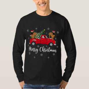 Weihnachtsbaum Truck Bullmastiff Dog T-Shirt