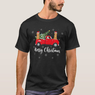 Weihnachtsbaum Truck Goldendoodle Dog T-Shirt