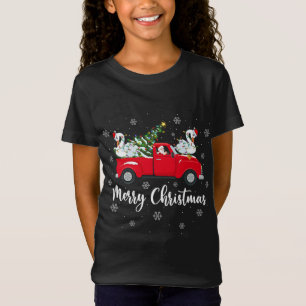 Weihnachtsbaum Truck Swan Bird Christ T-Shirt