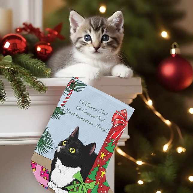 Weihnachtsbaum Tuxedo Cat Großer Weihnachtsstrumpf (Von Creator hochgeladen)
