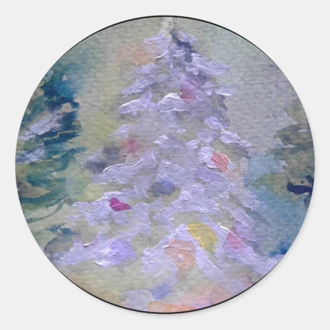 Weihnachtsbaum-Umschlag Aufkleber (Vorderseite)