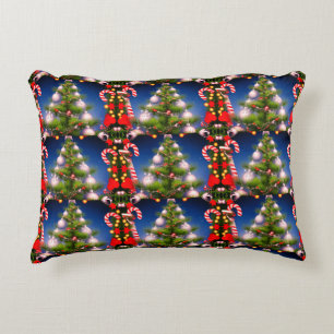 Weihnachtsbaum und Candy Decorative Akzent Kissen