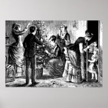 Weihnachtsbaum und Familienskizze